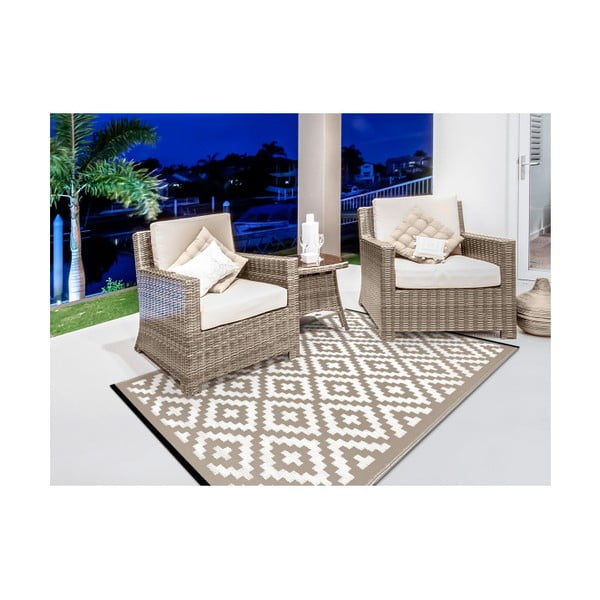 Beżowo-biały dwustronny dywan zewnętrzny Green Decore Parado, 120x180 cm-image-4