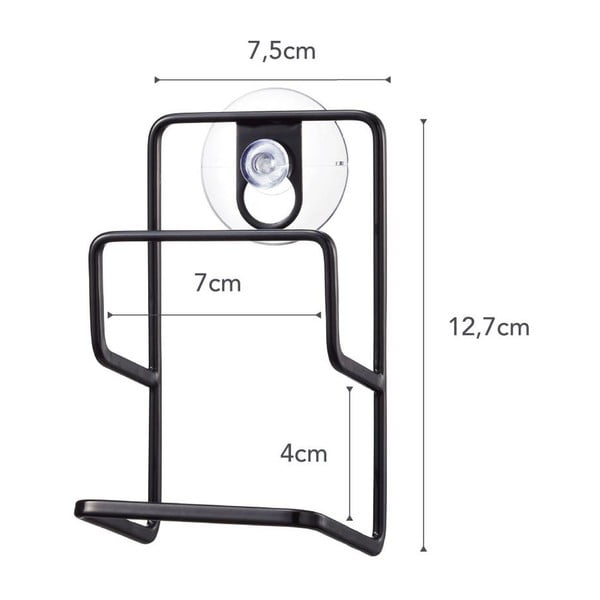 Czarny uchwyt na gąbkę YAMAZAKI Tower-image-2