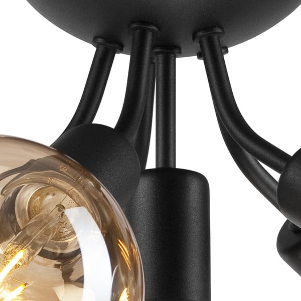 Czarna lampa sufitowa bez klosza Viggo – LAMKUR-image-4