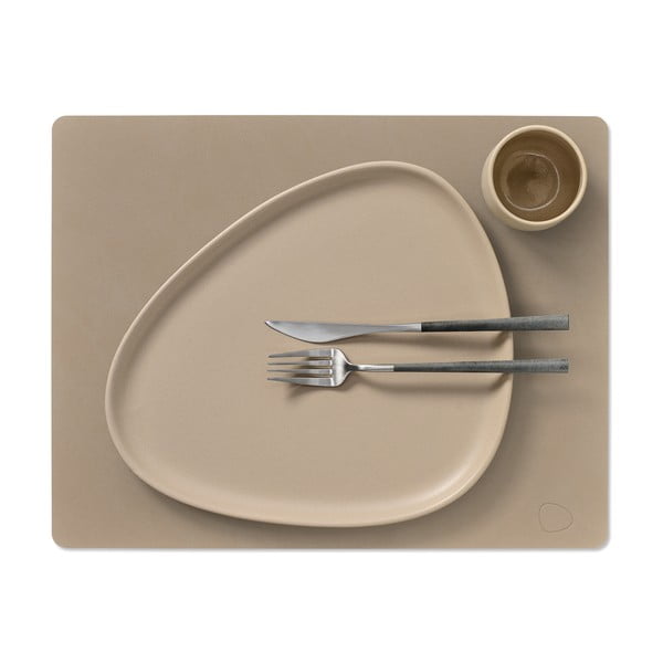 Mata stołowa ze skóry ekologicznej 35x45 cm Square L Nupo – LIND DNA-image-2