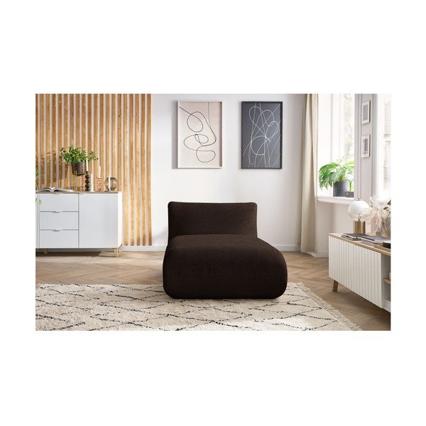 Ciemnobrązowy sztruksowy moduł sofy Lecomte – Bobochic Paris-image-1