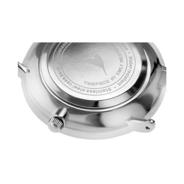 Zegarek damski z czarną bransoletką ze stali nierdzewnej Emily Westwood-image-3