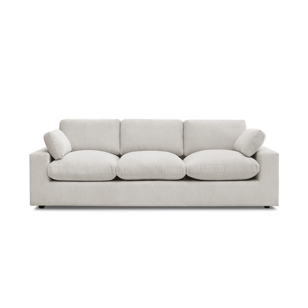 Beżowa sztruksowa sofa 250 cm Belair – Bobochic Paris
