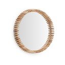 Lustro ścienne z drewnianą ramą ø 60 cm Polke – Kave Home