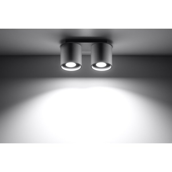 Szara lampa sufitowa Sollux Roda-image-4
