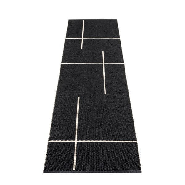 Czarny chodnik odpowiedni na zewnątrz 70x270 cm Fred Black – Pappelina