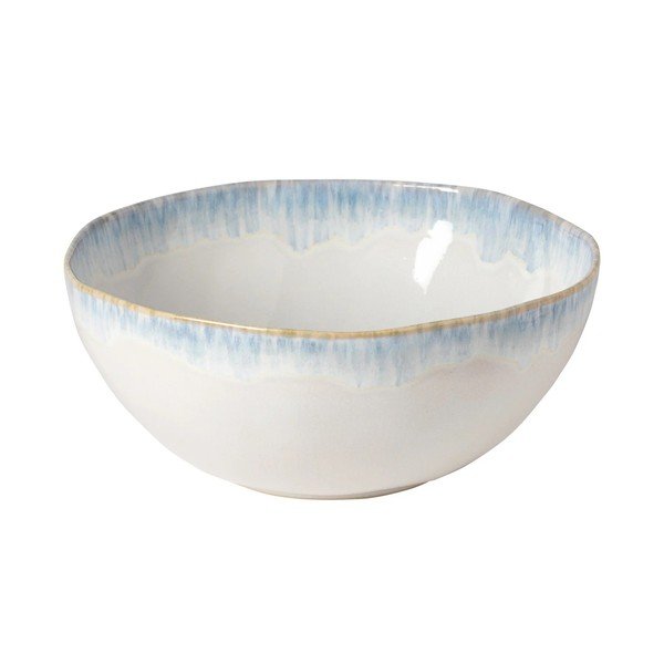 Biała/niebieska kamionkowa misa ø 28 cm Brisa – Costa Nova