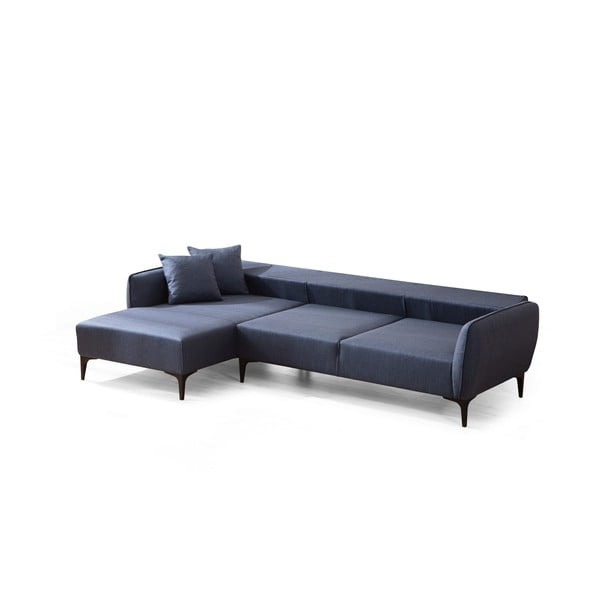 Niebieska sofa narożna Belissimo, lewy narożnik – Balcab Home-image-2