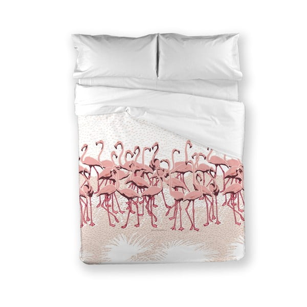 Pościel Flamingo Flock Pink, 160x200 cm