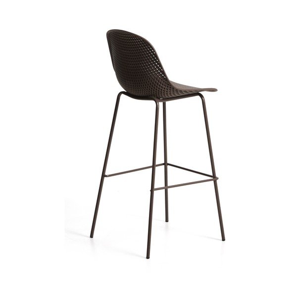 Brązowy metalowy/plastikowy hoker ogrodowy Quinby – Kave Home-image-2