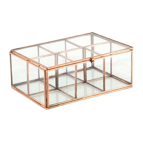 Szklany pojemnik Six Copper