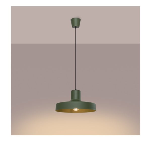 Zielona lampa wisząca ø 35 cm Vito – Sollux-image-4