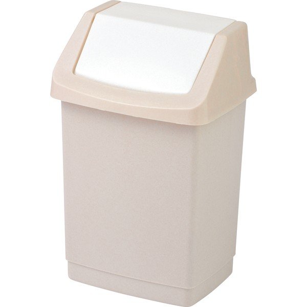 Beżowy plastikowy kosz na śmieci 50 l Click-It – Curver