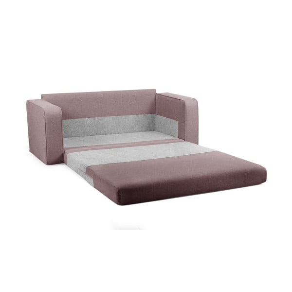 Jasnoróżowa rozkładana sofa 160 cm Come – Bobochic Paris-image-3
