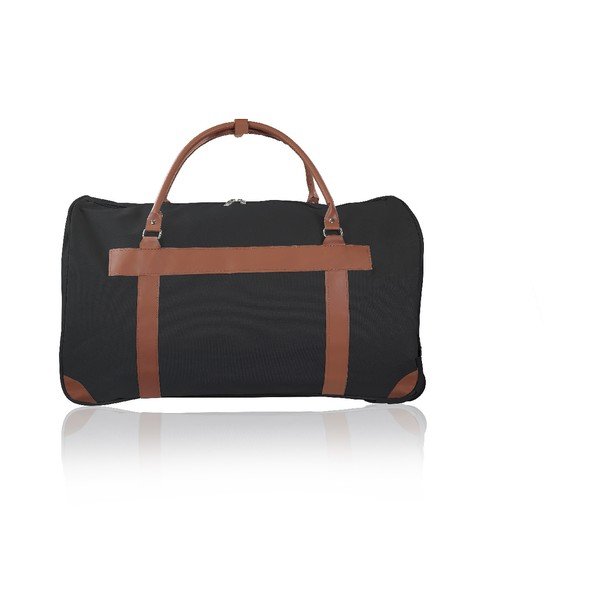 Czarna torba podróżna na kółkach GENTLEMAN FARMER Oslo, 40 l-image-3