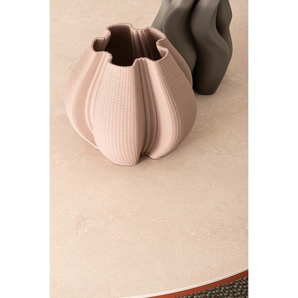 Okrągły stół ogrodowy z kamiennym blatem ø 120 cm Cabas – Bizzotto-image-2