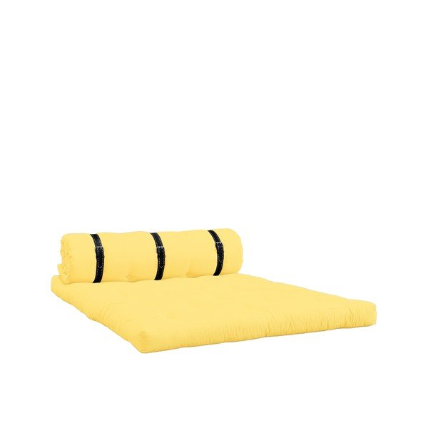 Sofa rozkładana z wyszywanym paskiem Karup Buckle Up Amarillo-image-4
