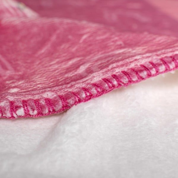 Różowy koc dziecięcy z mikrowłókna 140x110 cm Hola – Moshi Moshi-image-2