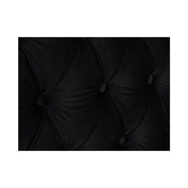 Czarny zagłówek łóżka Mazzini Sofas Daisy, 200x120 cm-image-4