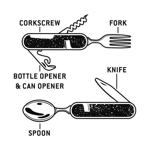 Składane sztućce kempingowe Gentlemen's Hardware-image-3