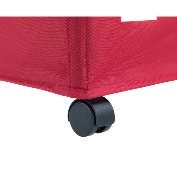 Czerwony potrójny kosz na pranie Wenko Trivo, 117,6 l-image-3