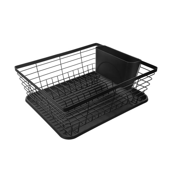 Czarny metalowy ociekacz 36x30,5 cm Radka – Orion