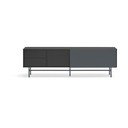 Czarno-antracytowa szafka pod TV 180x56 cm Nube – Teulat