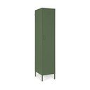 Ciemnozielona metalowa szafka z zamkiem 38x185x46 cm Cambridge – Yes Everyday