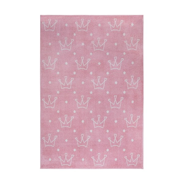 Różowy dywan dziecięcy 160x235 cm Crowns – Hanse Home