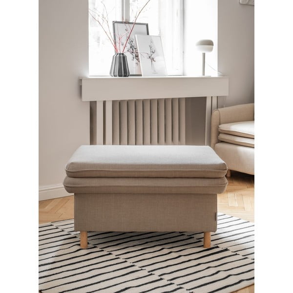 Jasnobrązowy podnóżek Simon – Miuform-image-1