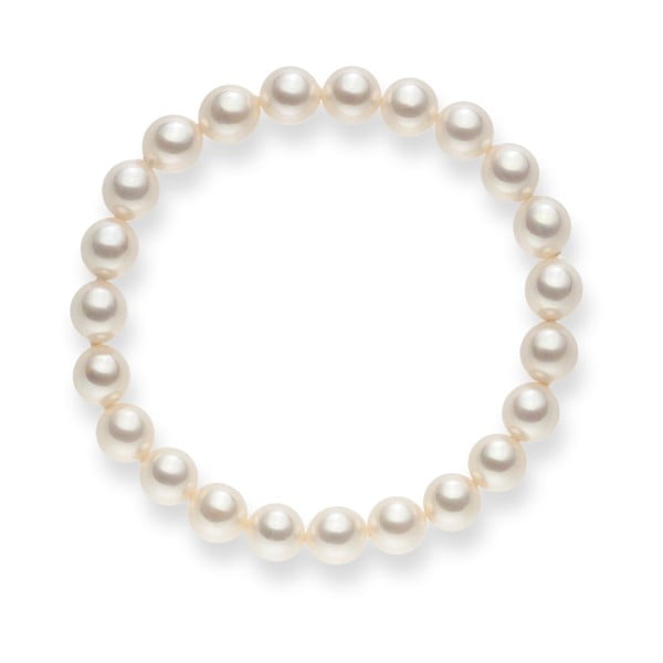 Biało-perłowa bransoletka Pearls of London Mystic, dł. 19 cm