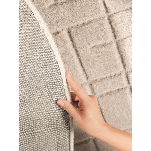 Beżowy wełniany okrągły dywan ø 200 cm Kenso – Villeroy&Boch-image-4