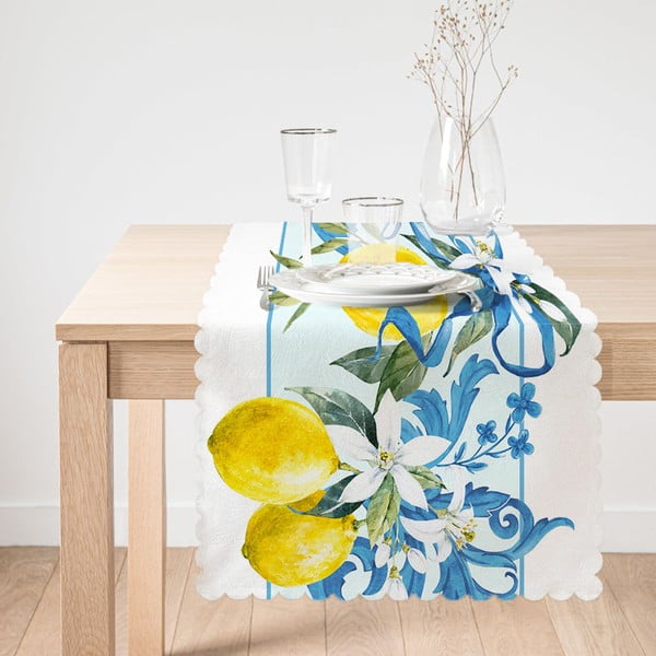 Bieżnik Minimalist Cushion Covers Yellow Lemon, 45x140 cm