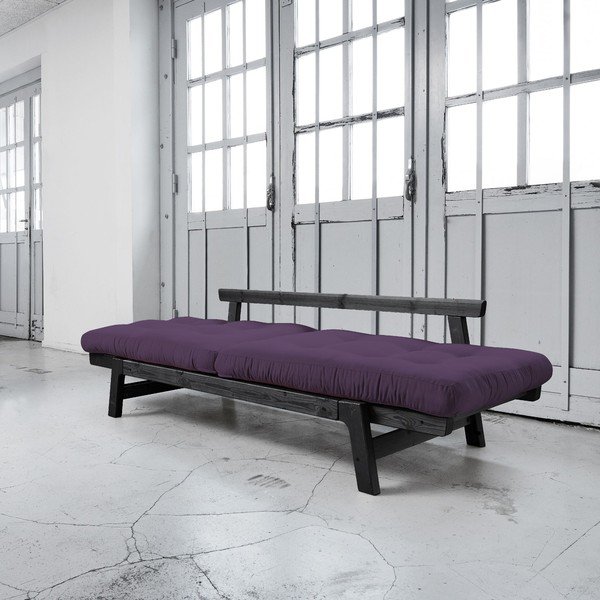 Sofa rozkładana Karup Step Black/Purple-image-2