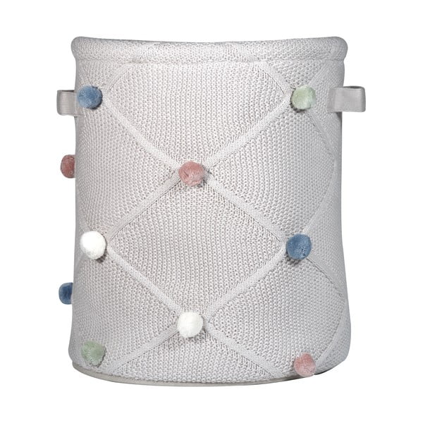 Jasnobrązowy tekstylny dziecięcy kosz na zabawki ø 30x35 cm Taupe – Kindsgut