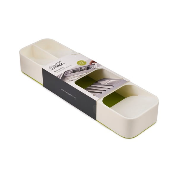 Biało-zielony kompaktowy organizer na sztućce Joseph Joseph DrawerStore-image-4