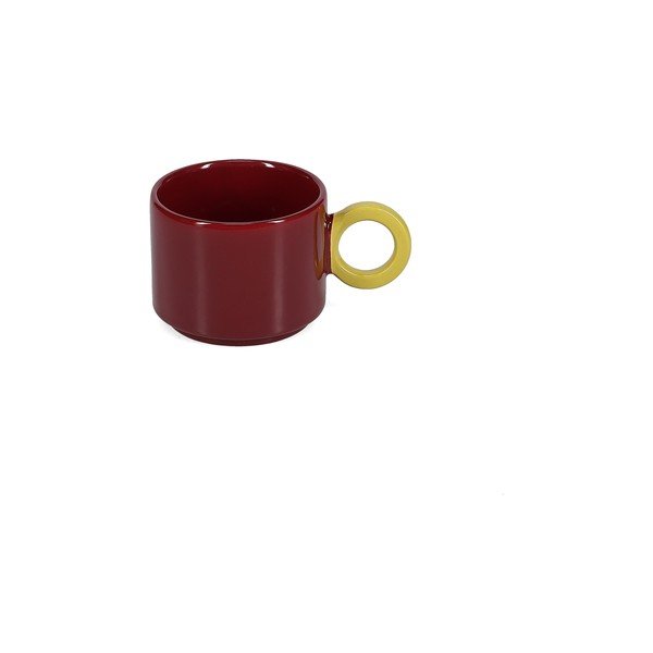 Bordowy kamionkowy kubek 280 ml Lou – ONA-image-4