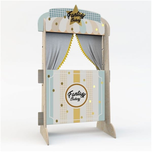 Naścienny dekoracyjny stojak na książki z motywem piekarni Dekornik-image-1