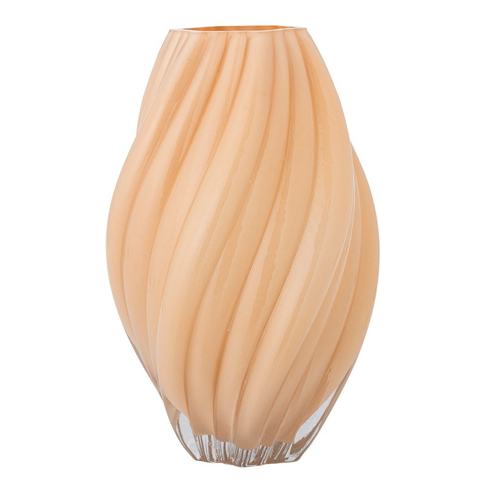 Pomarańczowy szklany wazon (wysokość 30 cm) Kanji – Bloomingville