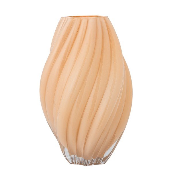 Pomarańczowy szklany wazon (wysokość 30 cm) Kanji – Bloomingville