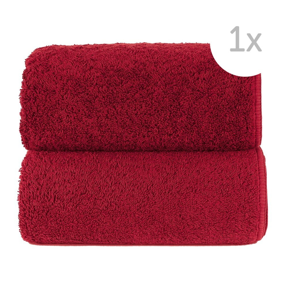 Czerwony ręcznik Graccioza Loop, 16x21 cm