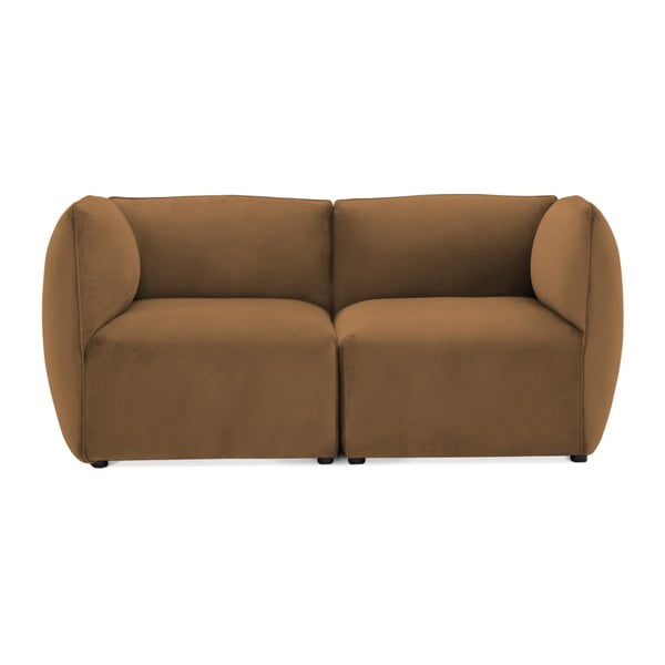 Brązowa 2-osobowa sofa modułowa Vivonita Velvet Cube