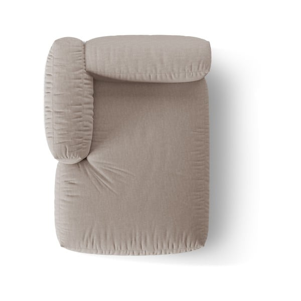 Beżowy moduł sofy (lewostronny) Martina – Micadoni Home-image-3