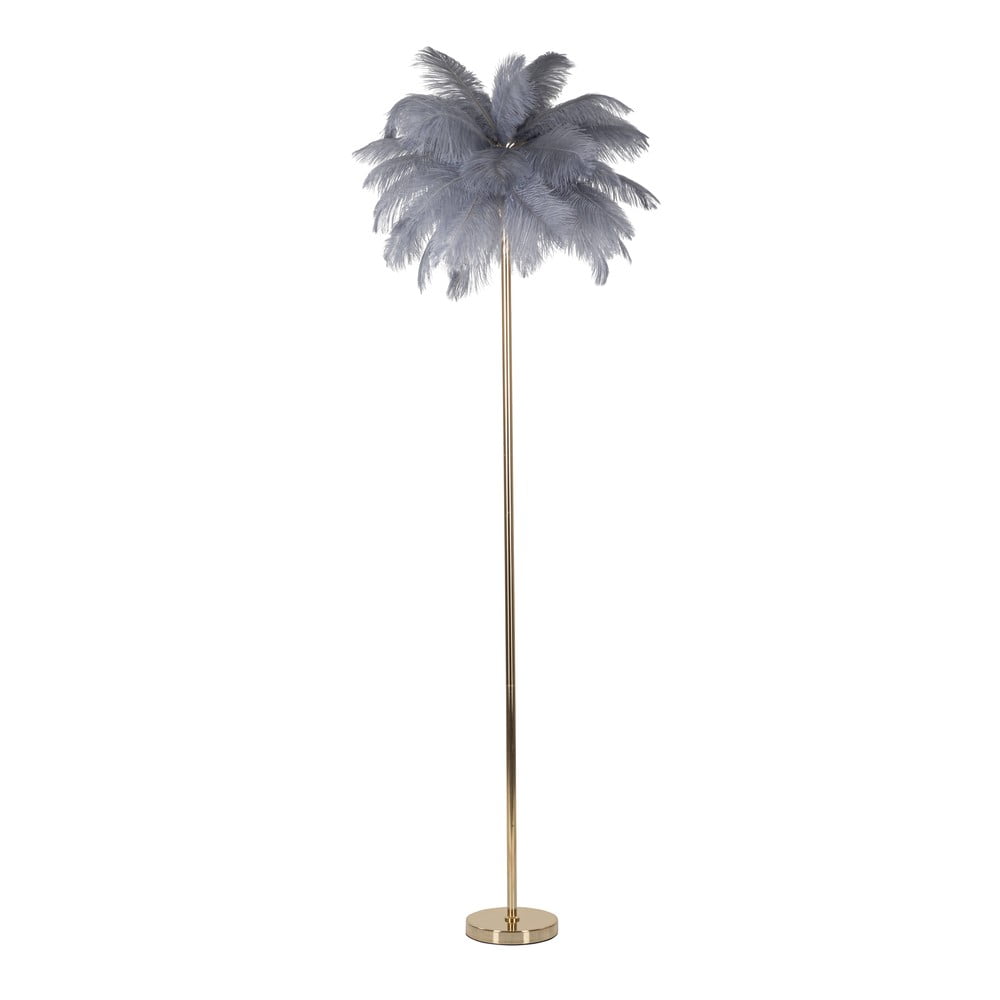 Lampa stojąca w szaro-złotym kolorze (wysokość 160 cm) Palm – Mauro Ferretti
