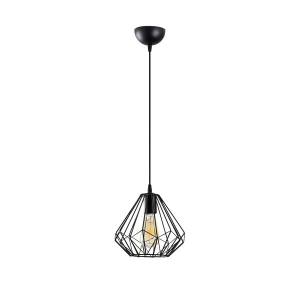Czarna lampa wisząca ø 23 cm Diamond – Opviq lights