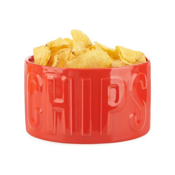 Czerwona ceramiczna miska do serwowania 1 l Chips – Balvi-image-2