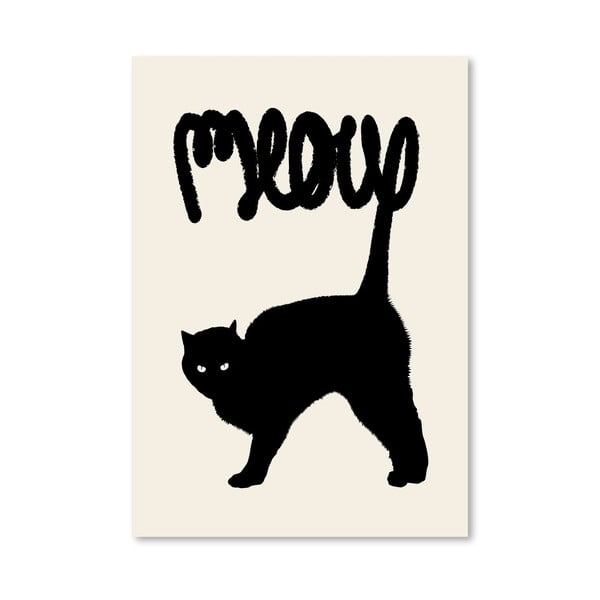 Plakat Meow, 30x42 cm