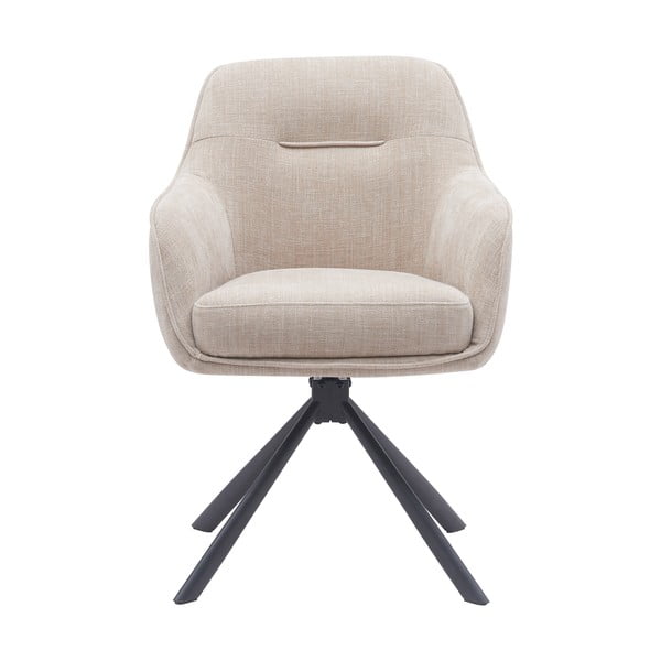 Kremowe tapicerowane fotele jadalniane zestaw 2 szt. Avola – Unique Furniture-image-1