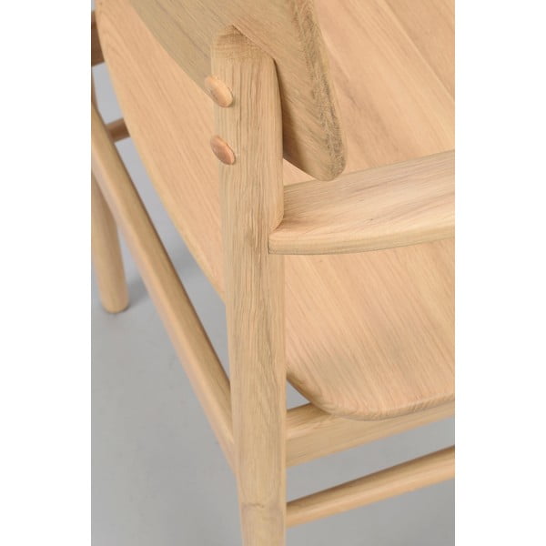 Naturalne krzesło z litego drewna dębowego Maidstone – Rowico-image-4