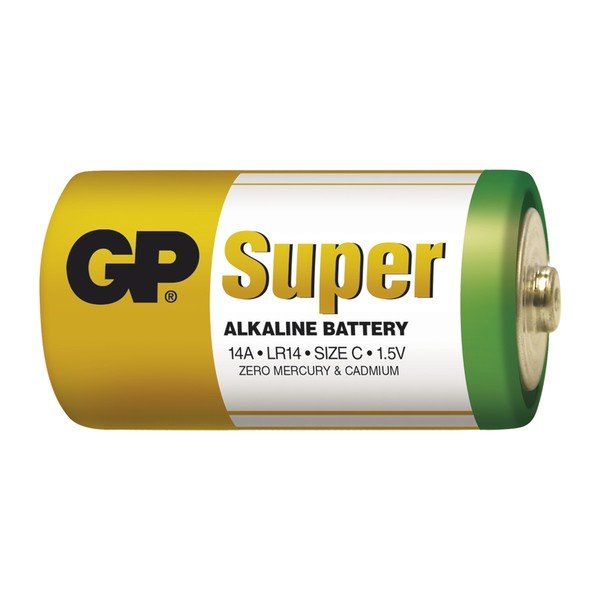Zestaw 2 baterii alkalicznych EMOS GP Super C-image-1